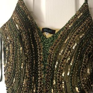 Sequined evening dress